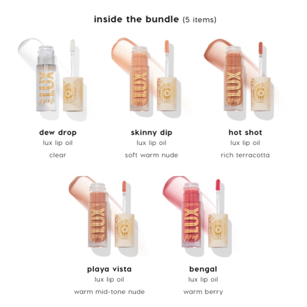 🎉HP! 🍀BOGO! 🌵 Colourpop Cactus Blossoms Lip Oil Set - Picture 3 of 3
